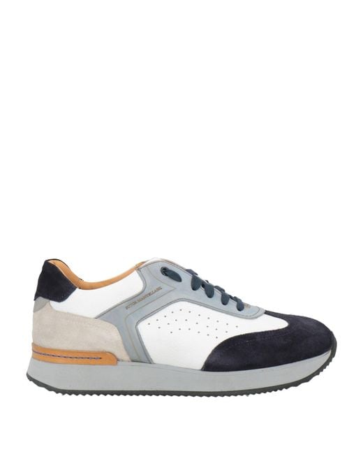 Sutor Mantellassi Blue Midnight Sneakers Leather for men