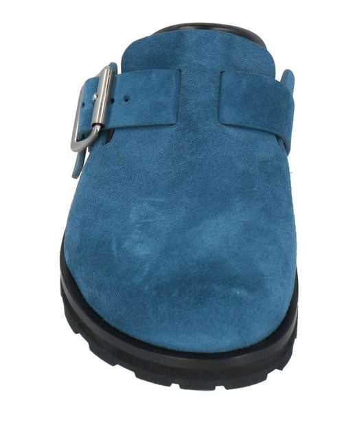 Jil Sander Blue Mules & Clogs Leather