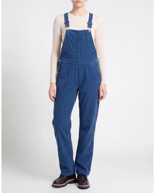 Please Blue Overalls Cotton, Elastane