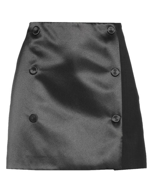 Erika Cavallini Semi Couture Gray Mini Skirt