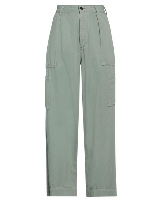 Bellerose Green Pants Cotton, Linen