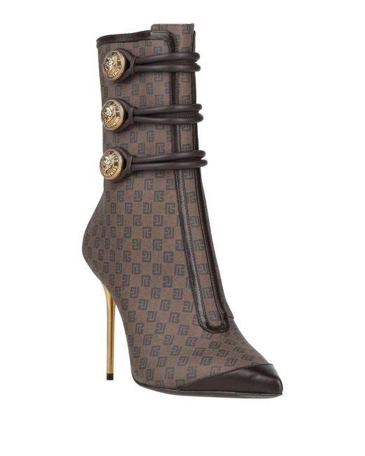 Balmain Brown Ankle Boots