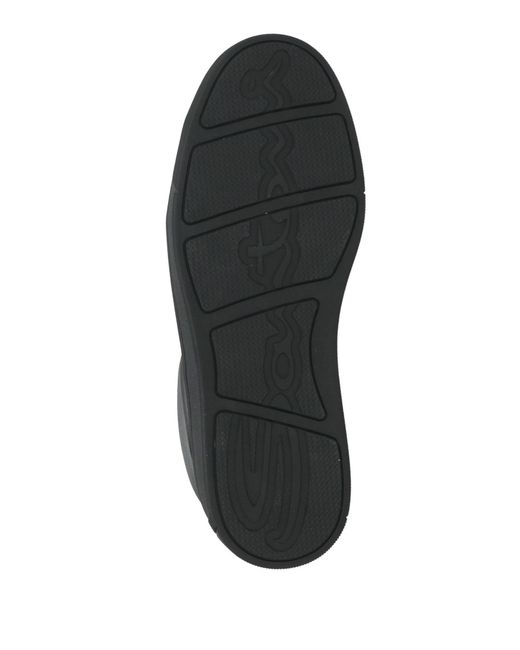 Santoni Black Trainers