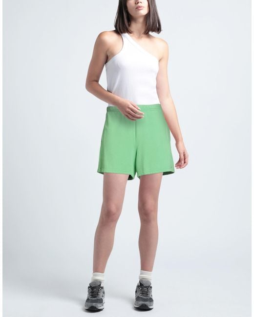 Xirena Green Shorts & Bermuda Shorts Cotton