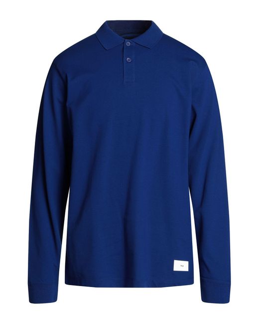 Y-3 Blue Polo Shirt for men