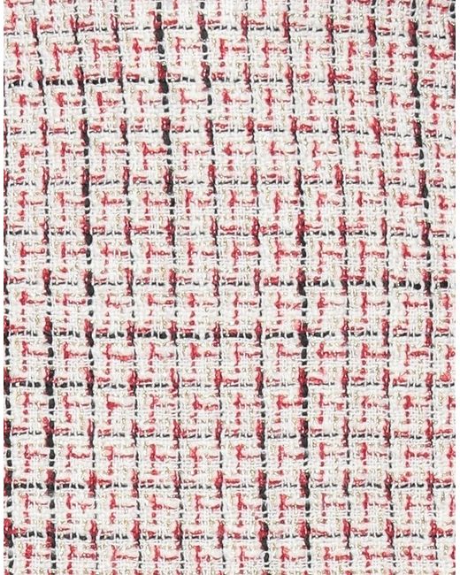 Valentino Garavani Red Ivory Shorts & Bermuda Shorts Virgin Wool, Acrylic, Polyamide, Polyester, Metallic Fiber