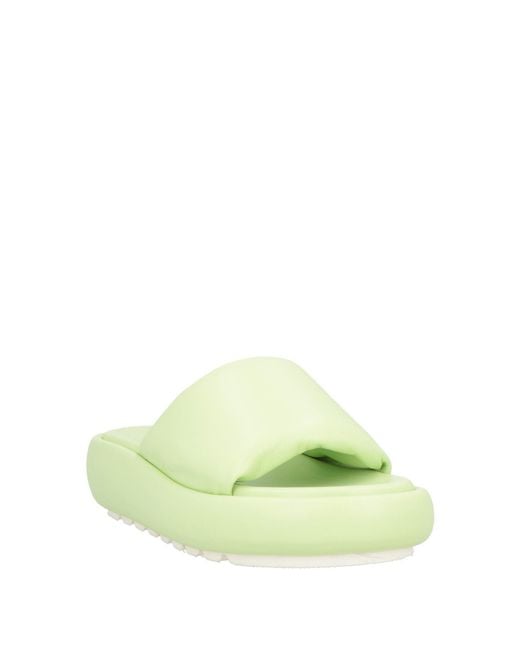 Peserico Green Sandals Leather