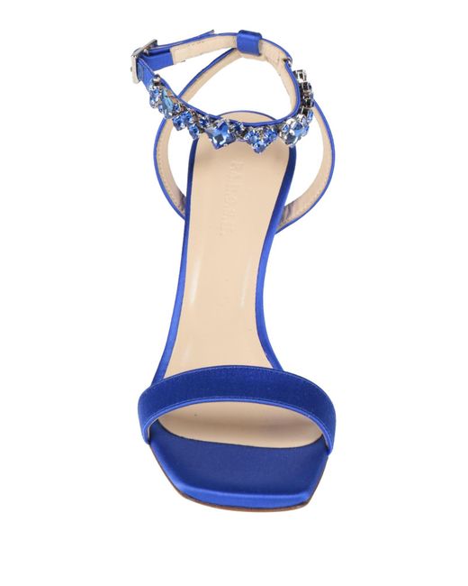 P.A.R.O.S.H. Blue Sandals Viscose, Silk