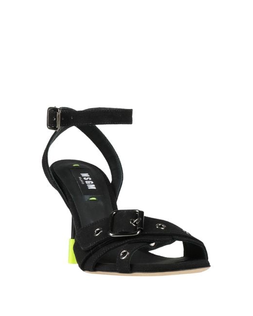 MSGM Black Sandale