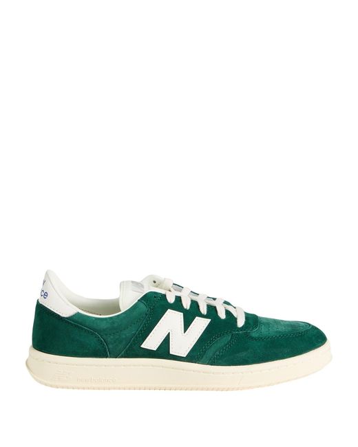 New Balance Green Ct500 Sneakers Leather, Textile Fibers for men