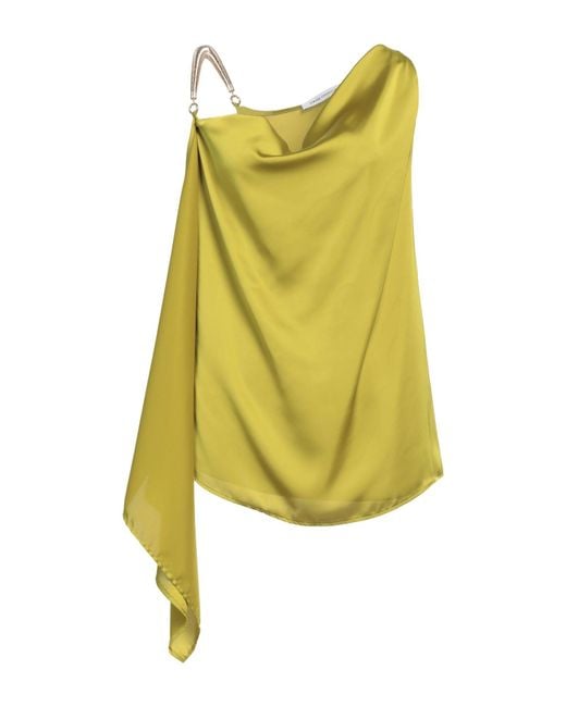 SIMONA CORSELLINI Yellow Top Polyester