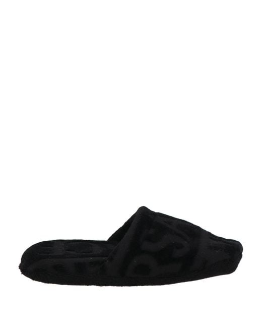 Versace Black House Slipper Cotton