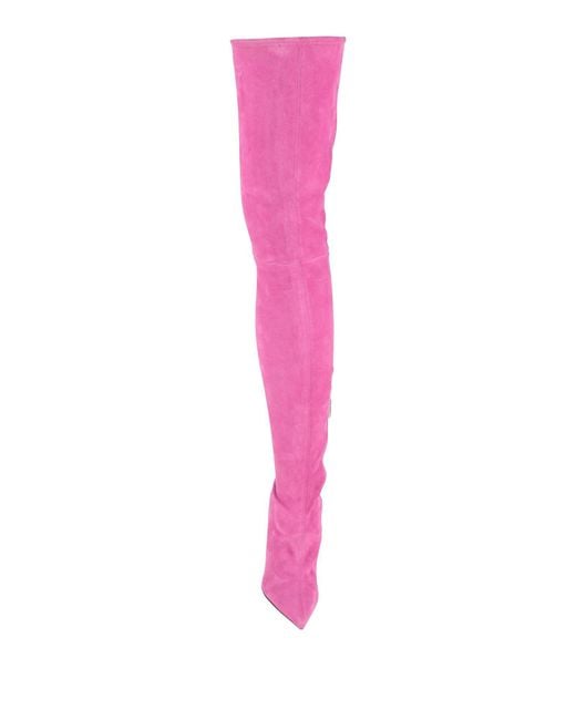 Sergio Rossi Pink Boot Leather