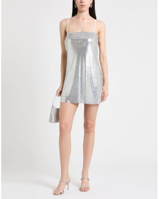POSTER GIRL Gray Mini Dress Aluminum