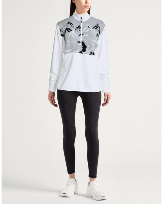 EA7 White Sweatshirt Polyester, Elastane, Polyamide