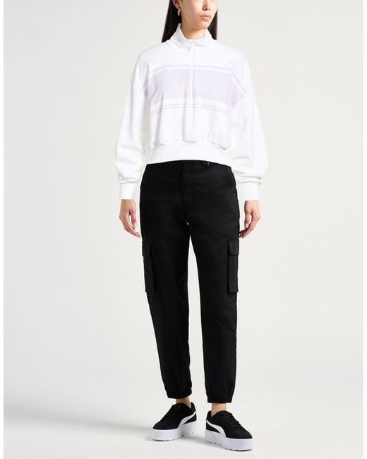 Colmar White Sweatshirt Cotton, Polyester