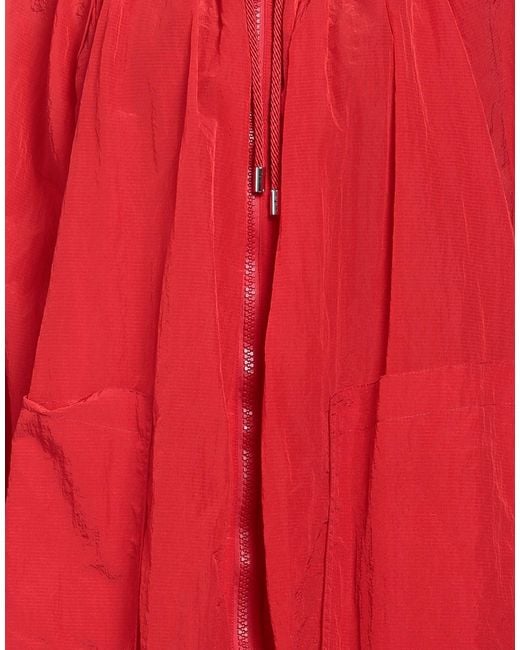 Dondup Red Overcoat & Trench Coat