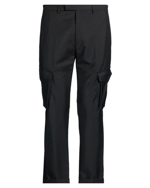 Kris Van Assche Black Pants Wool, Mohair Wool for men