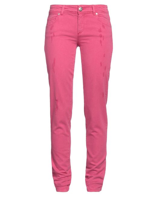 Ermanno Scervino Pink Fuchsia Jeans Cotton, Elastane