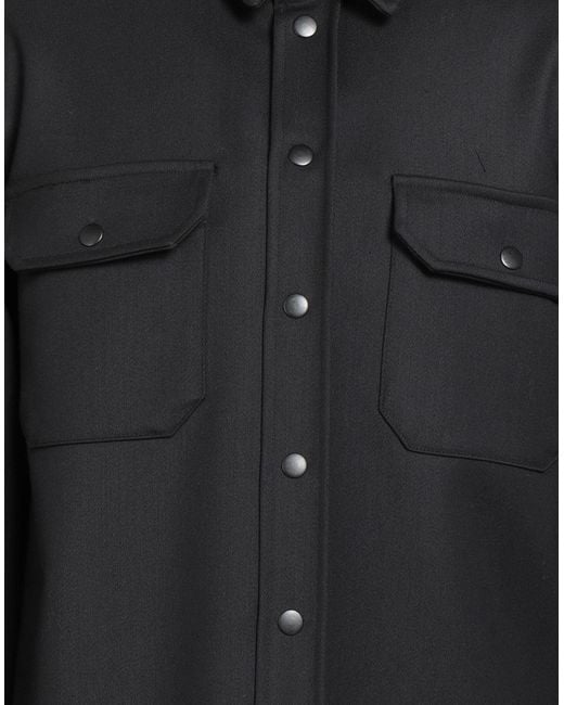 Alpha Studio Black Jacket Polyester, Virgin Wool, Elastane for men