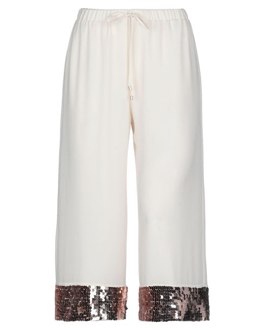 Twinset Synthetic Cropped Trousers in 