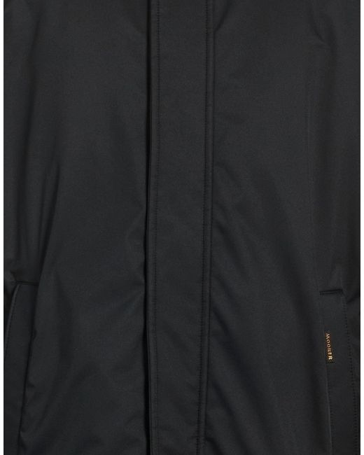 Moorer Black Midnight Jacket Polyester, Polyurethane for men