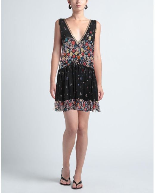 MEIMEIJ Black Mini Dress Polyester, Polyamide