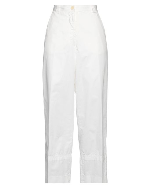 Dries Van Noten White Pants