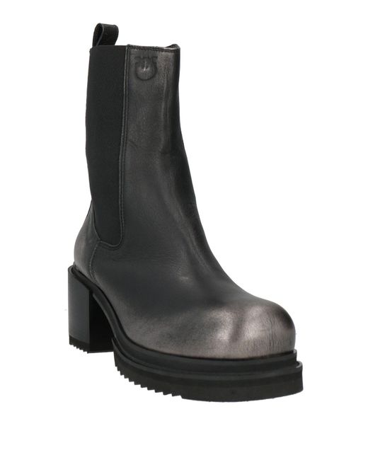 Pinko Black Ankle Boots Calfskin
