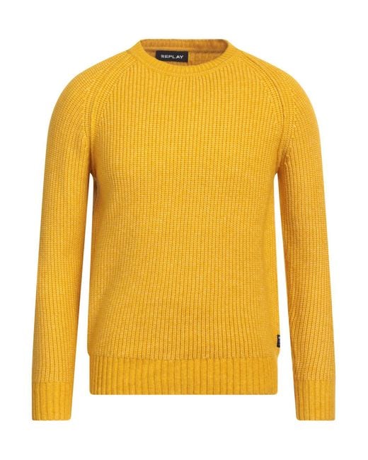 Replay Yellow Jumper for men