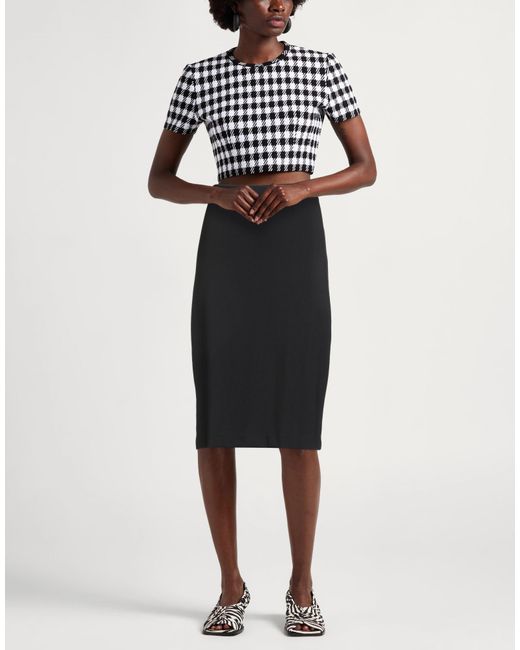 Staud Black Midi Skirt
