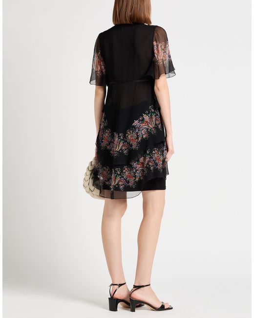 DSquared² Black Mini Dress Silk