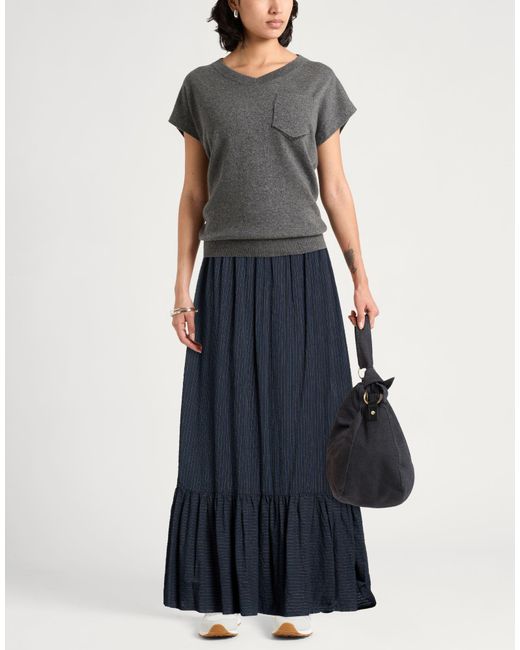 Aspesi Blue Maxi Skirt