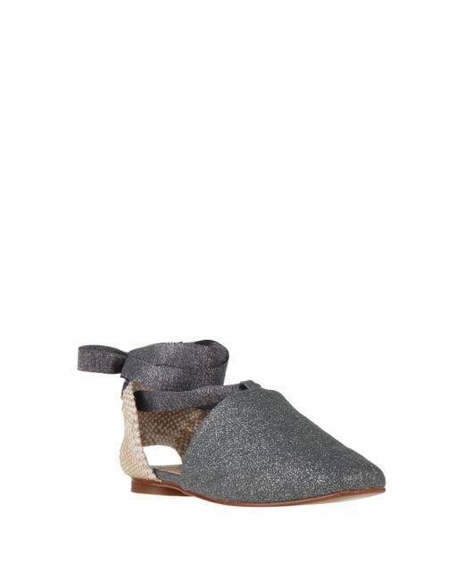 Castaner Gray Ballet Flats