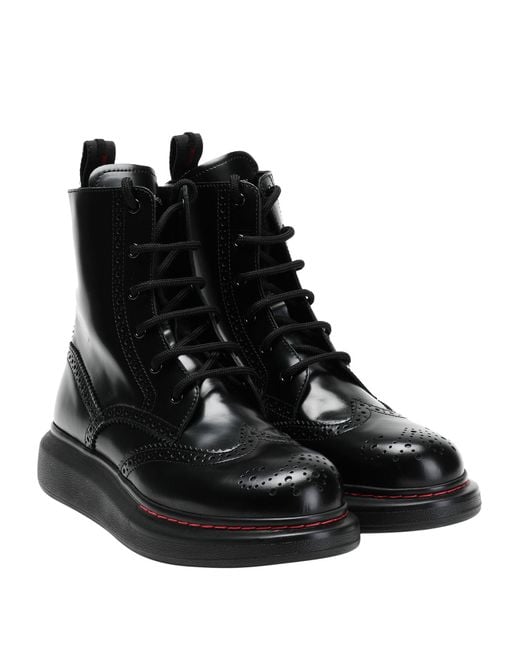 McQueen Black Ankle Boots