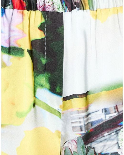 MSGM Green Pants Recycled Polyester, Polyester