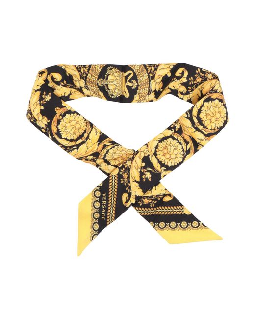 Versace Metallic Scarf Silk