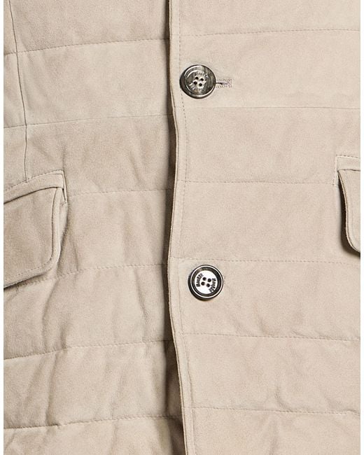 Moorer Natural Jacket Cotton, Elastane for men