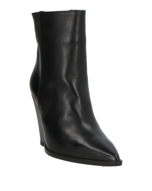 Dondup Black Ankle Boots Leather