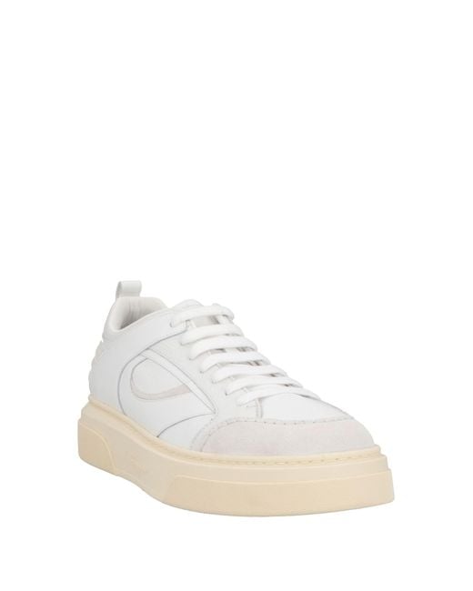 Ferragamo White Sneakers Calfskin for men