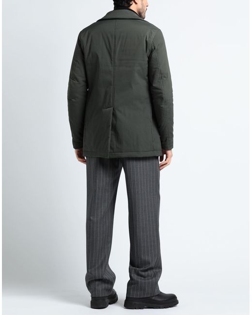 Canali Black Overcoat & Trench Coat for men