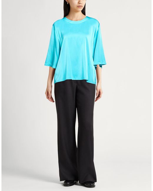 Forte_forte Blue Top Silk, Elastane