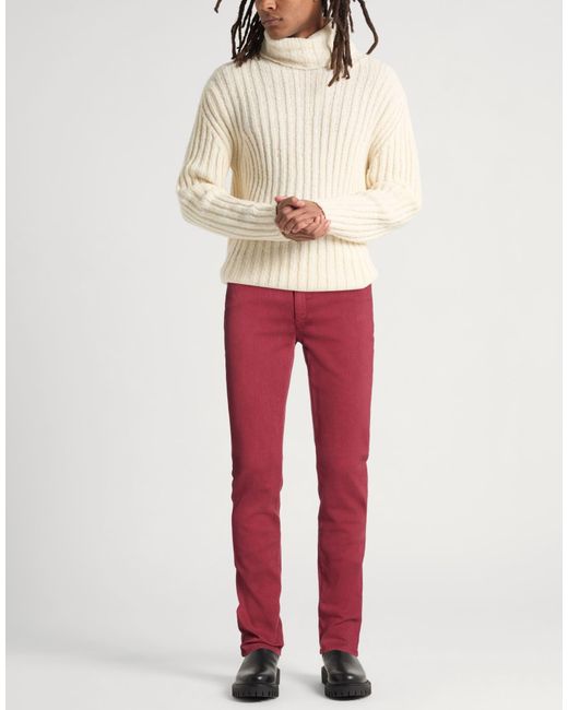 Trussardi Red Jeans for men