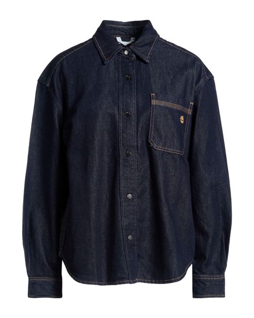 Timberland Blue Denim Shirt Cotton, Lyocell
