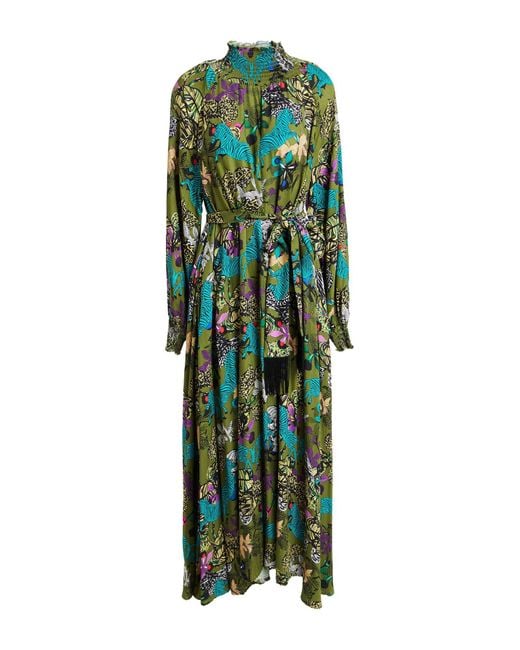 CONNOR & BLAKE Green Military Maxi Dress Viscose