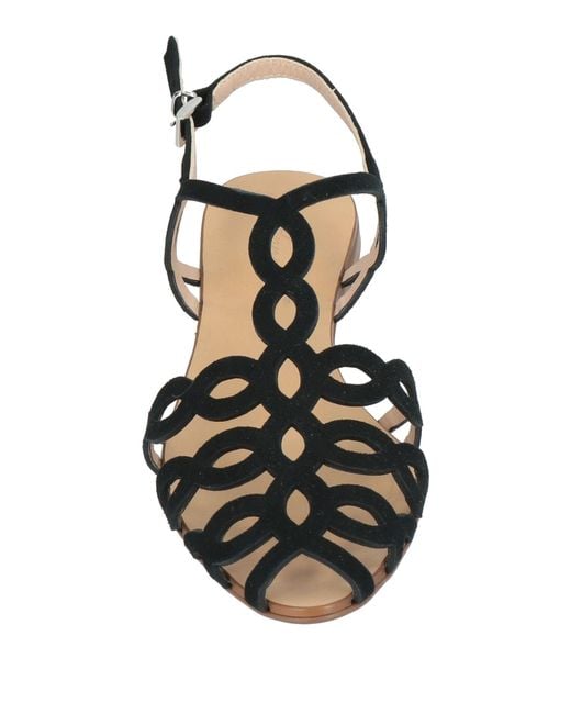 Anna F. Black Sandals
