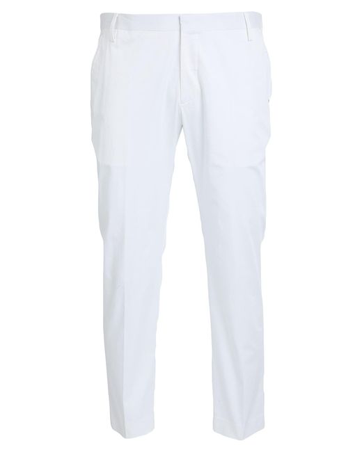 Entre Amis White Pants Cotton, Elastane