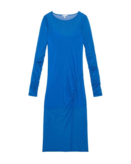 Patrizia Pepe Blue Midi-Kleid