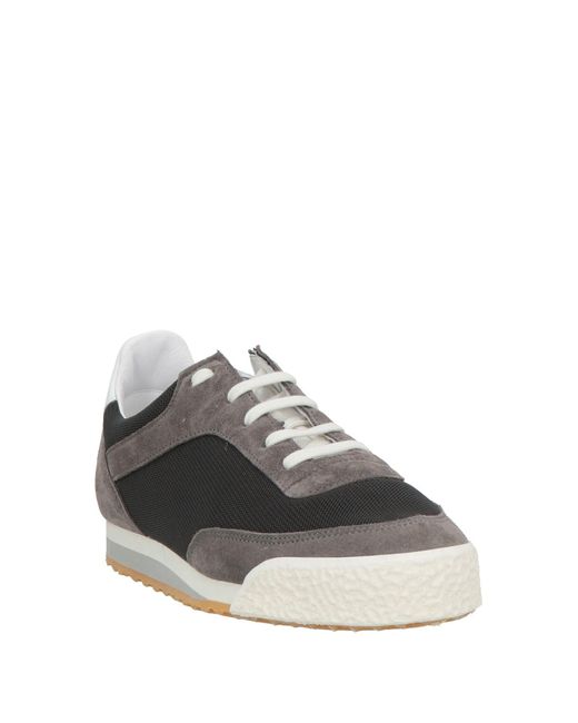 Spalwart Gray Sneakers Leather, Textile Fibers for men