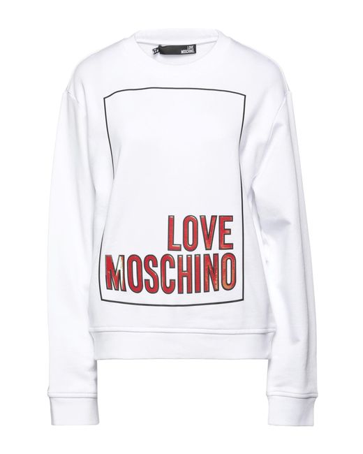 Love Moschino White Sweatshirt